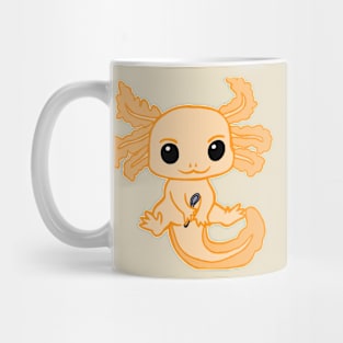 Spoonie Axolotl (Orange) Mug